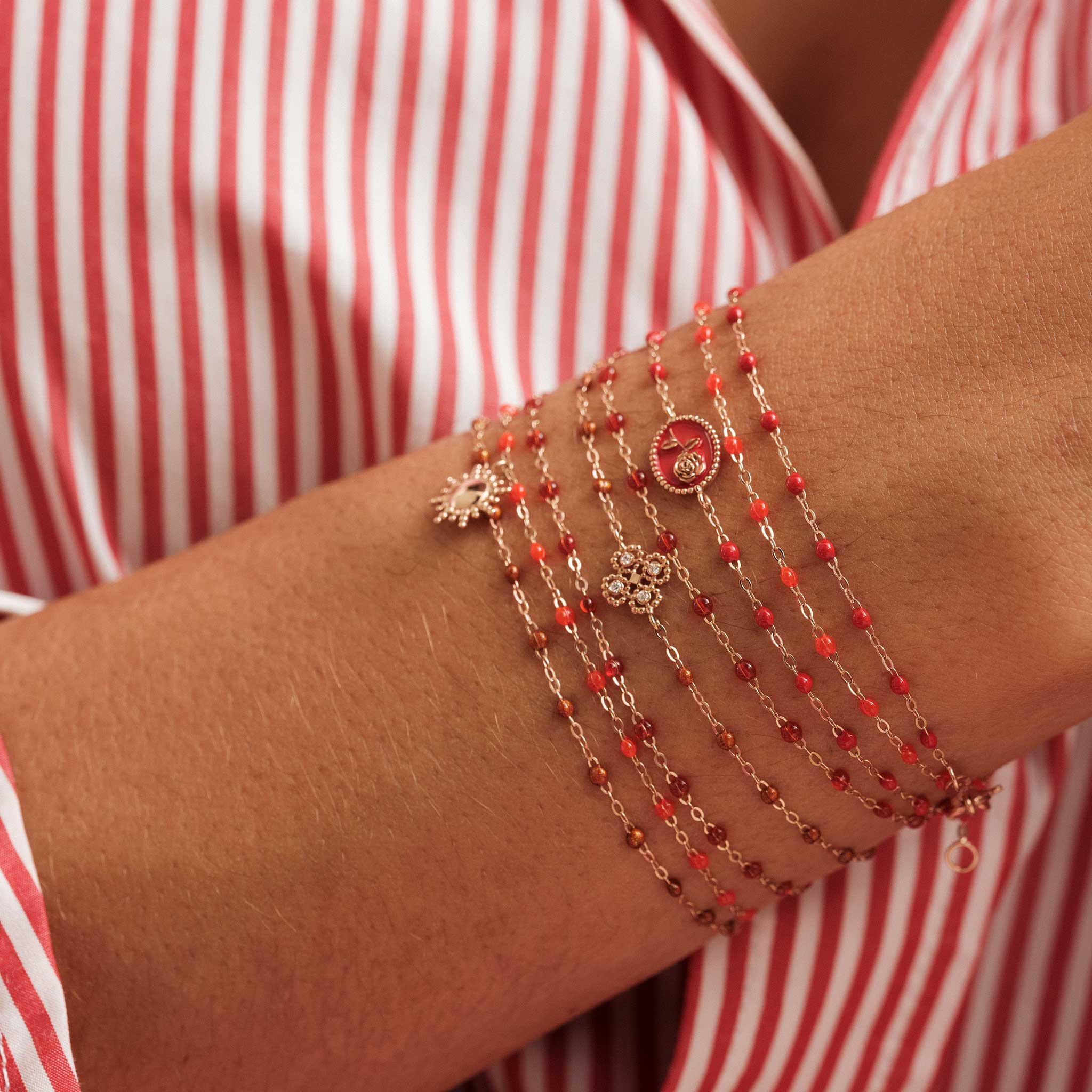 Bracelet coquelicot Classique Gigi, or rose, 17 cm classique gigi Référence :  b3gi001r3117xx -4