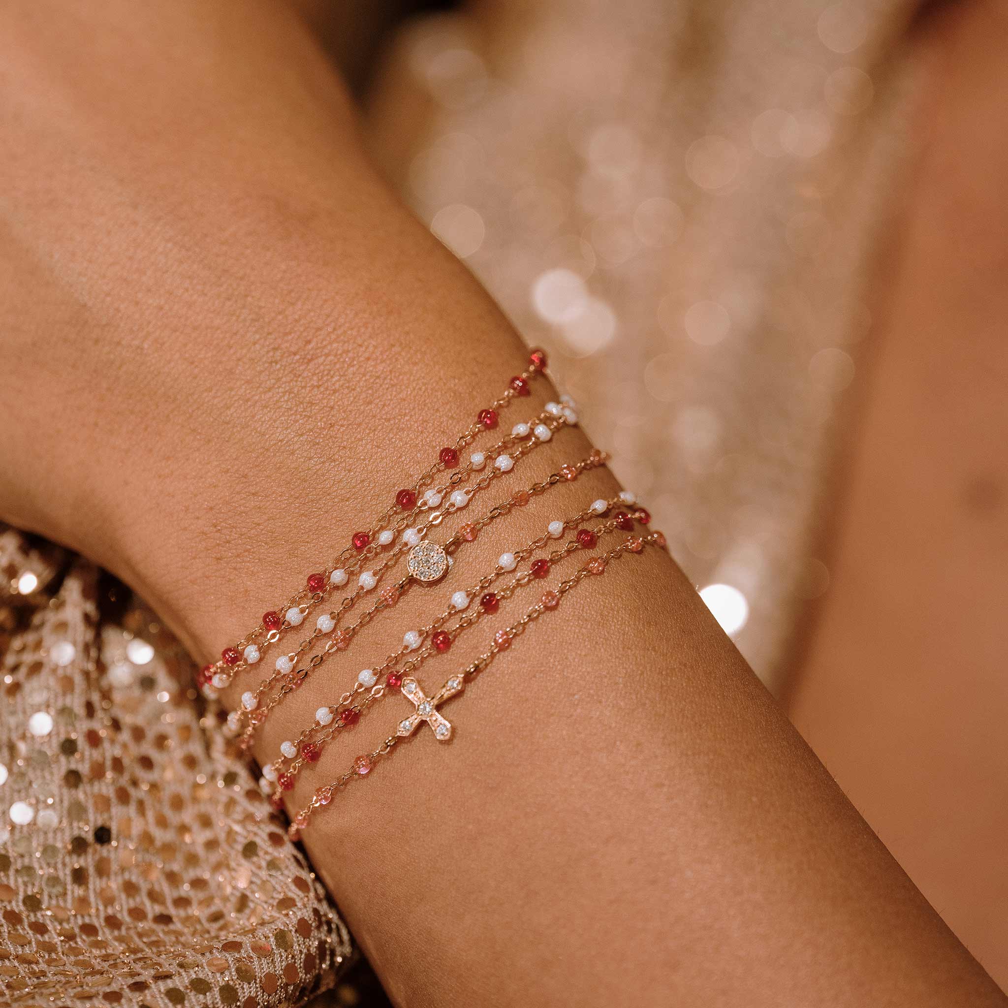 Bracelet rubis Classique Gigi, or rose, 19 cm classique gigi Référence :  b3gi001r3219xx -4