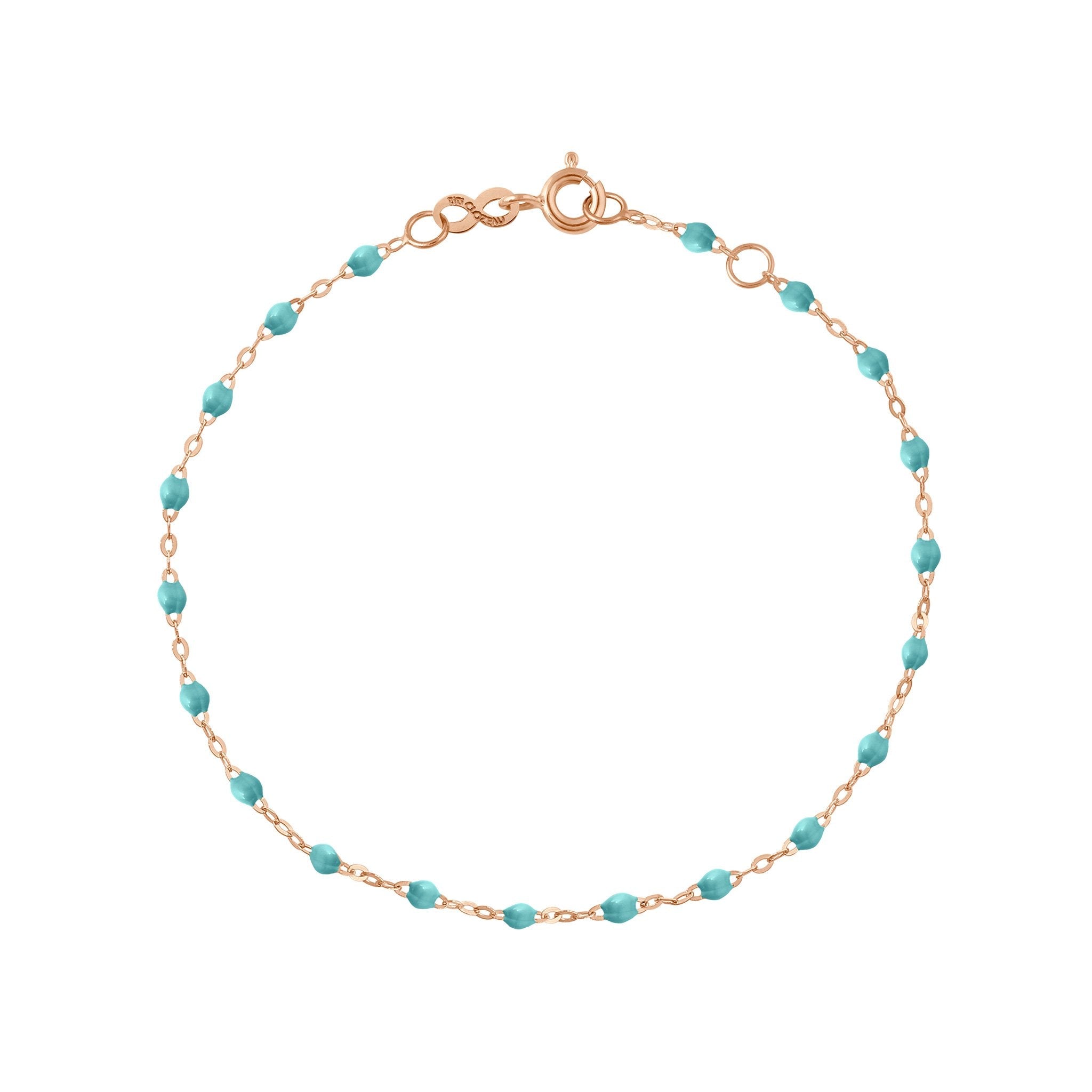 Bracelet turquoise vert Classique Gigi, or rose, 19 cm classique gigi Référence :  b3gi001r3319xx -1