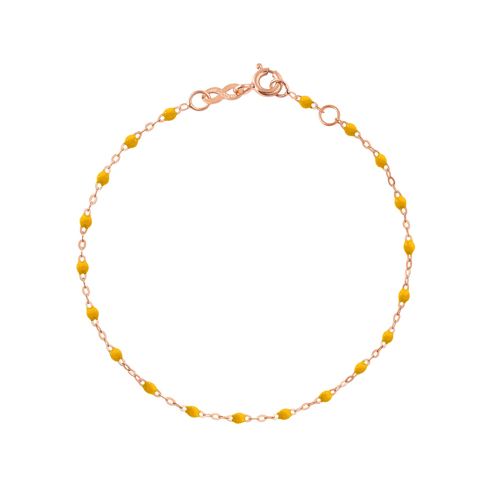 Bracelet canarie Classique Gigi, or rose, 17 cm