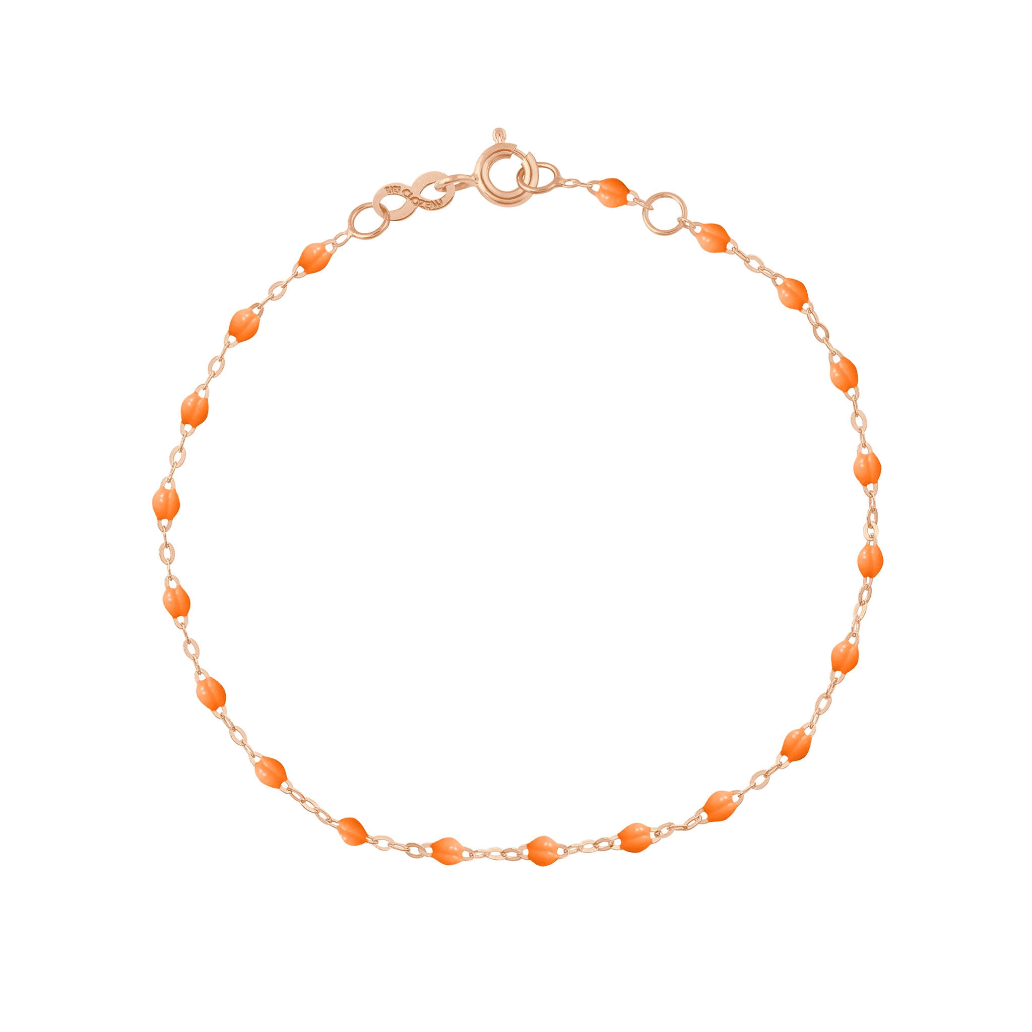 Bracelet mandarine Classique Gigi, or rose, 15 cm