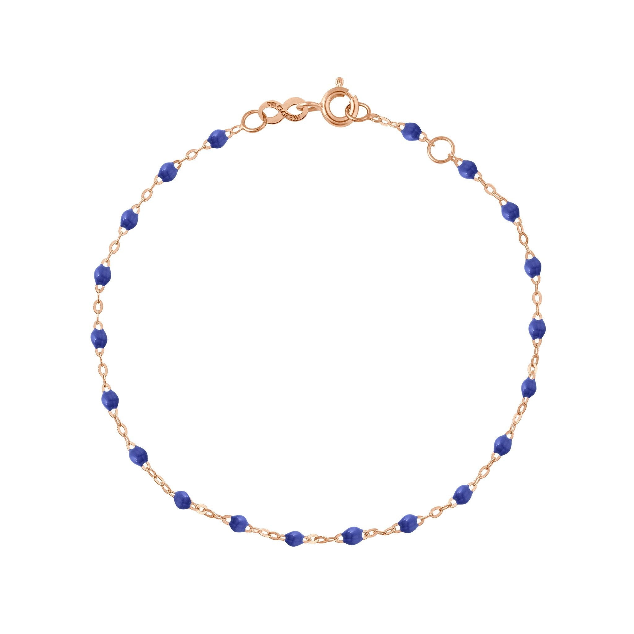 Bracelet bleuet Classique Gigi, or rose, 19 cm