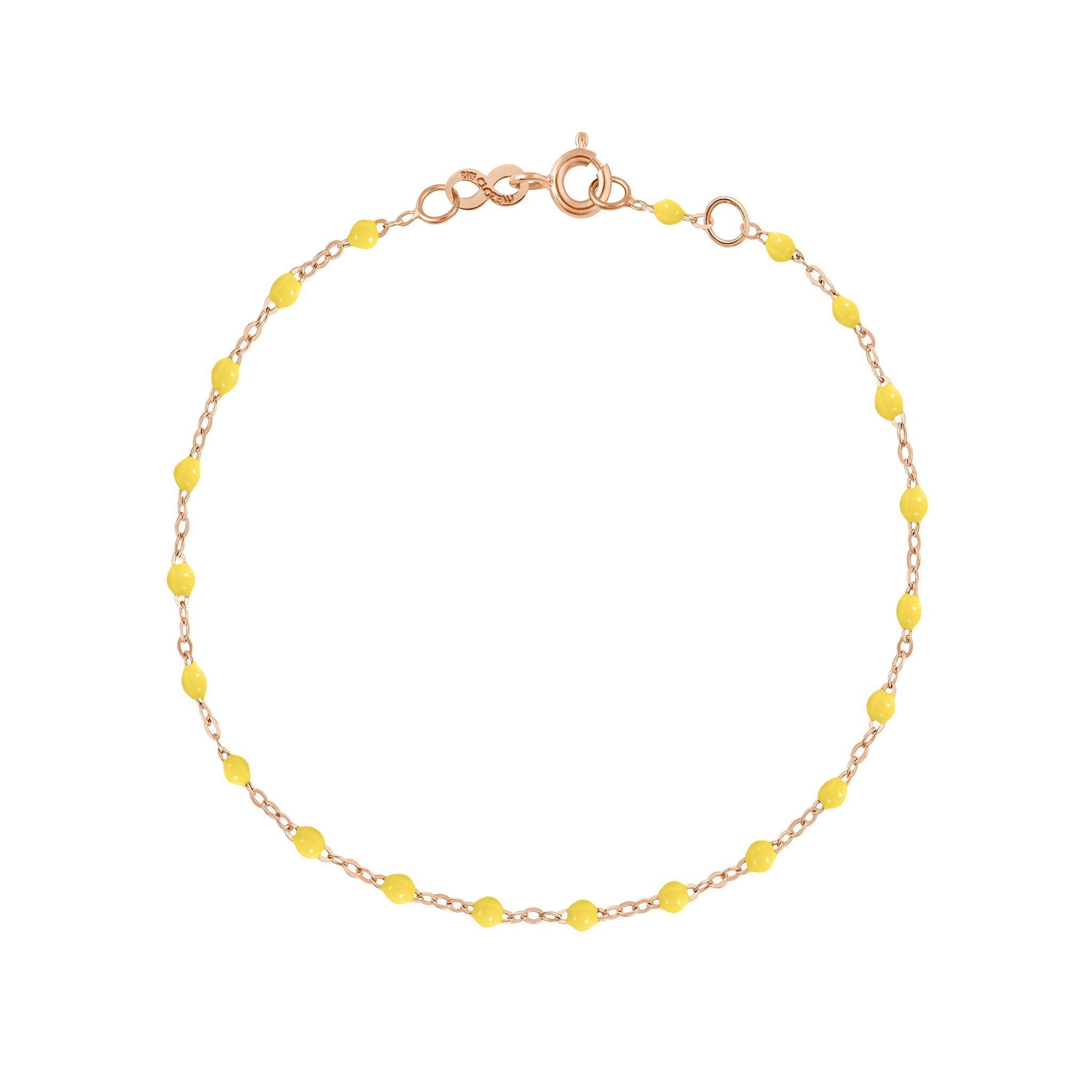 Bracelet citron Classique Gigi, or rose, 15 cm