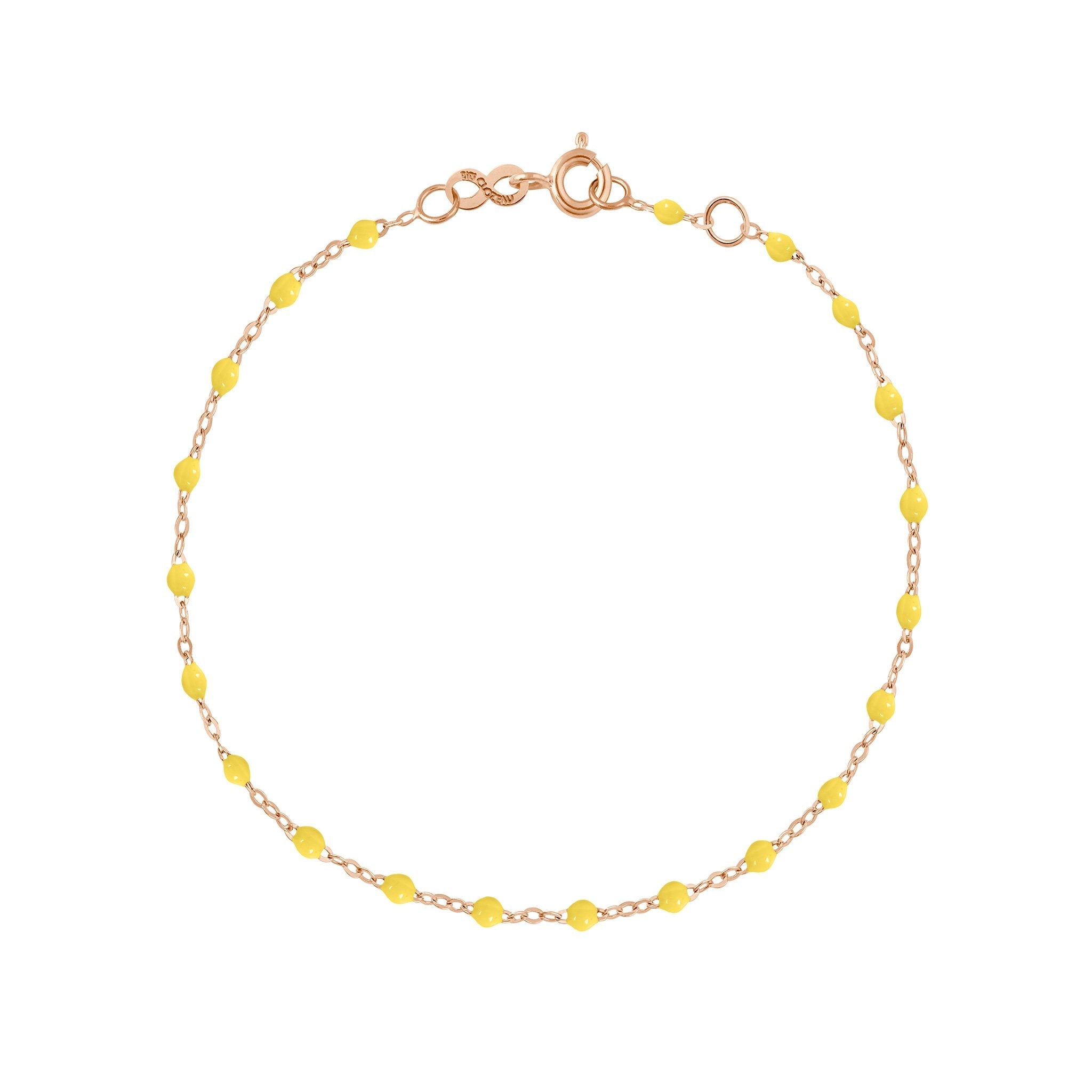 Bracelet citron Classique Gigi, or rose, 19 cm