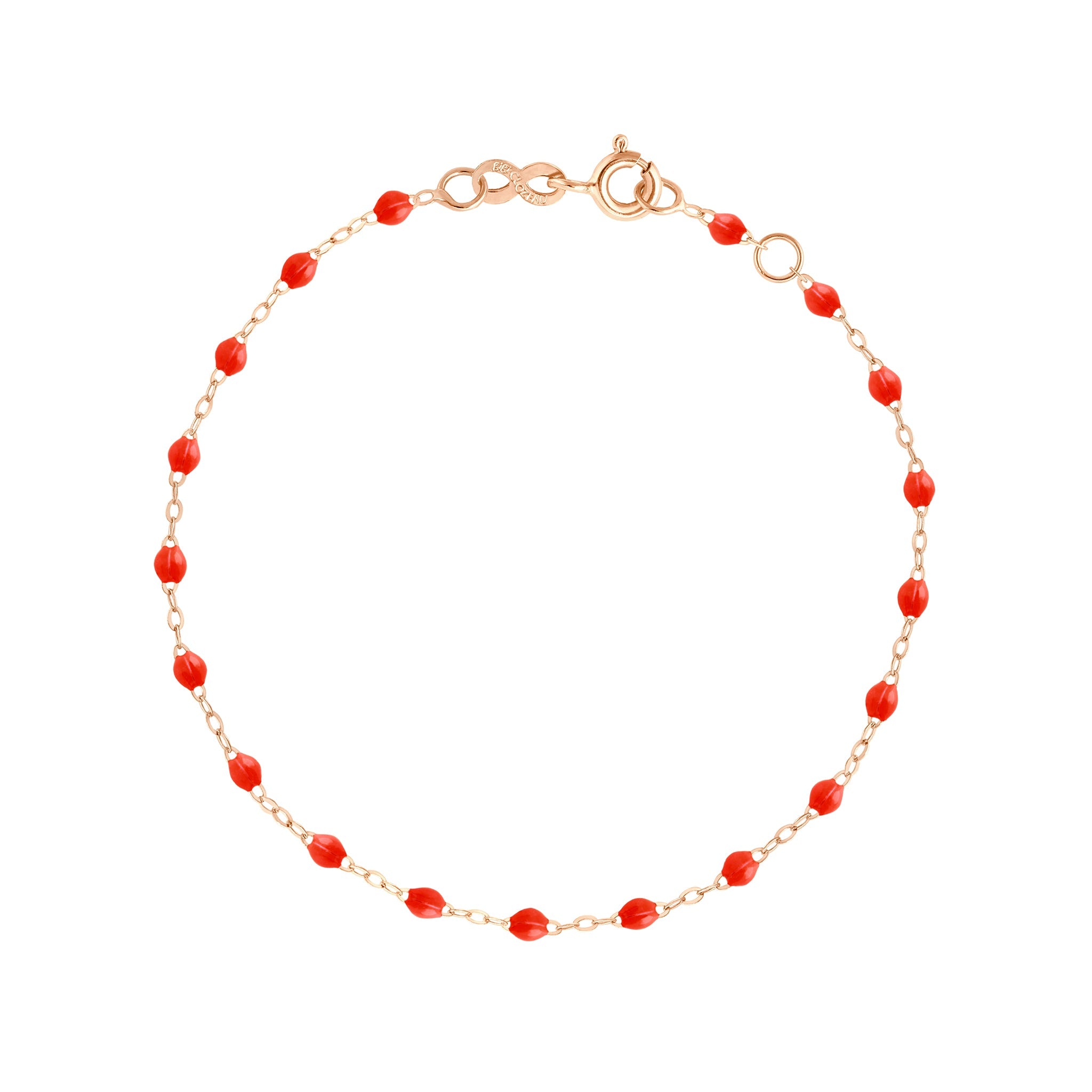 Bracelet cheville corail Classique Gigi, or rose, 24 cm classique gigi Référence :  b3gi001r5824xx -1