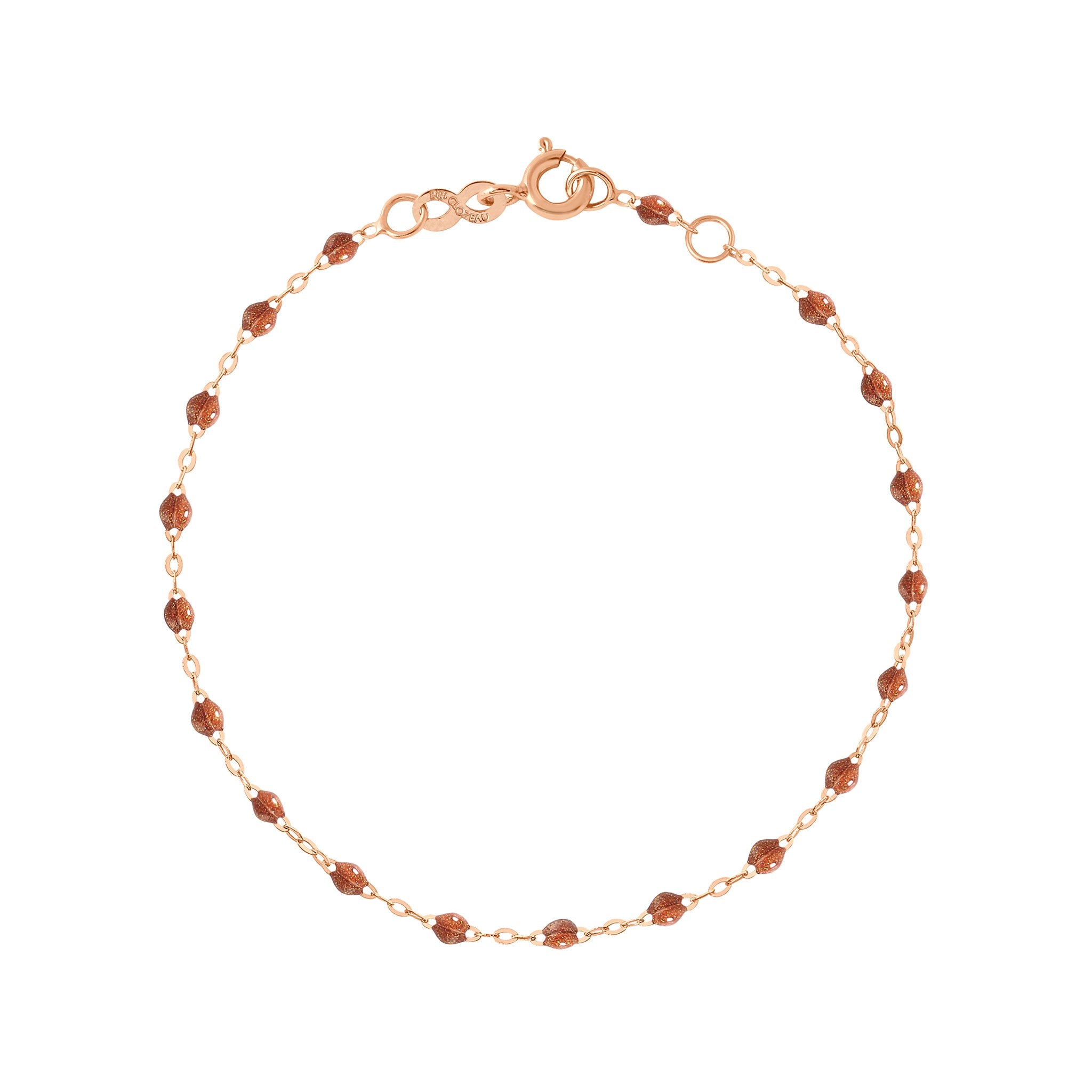 Bracelet fauve Classique Gigi, or rose, 15 cm