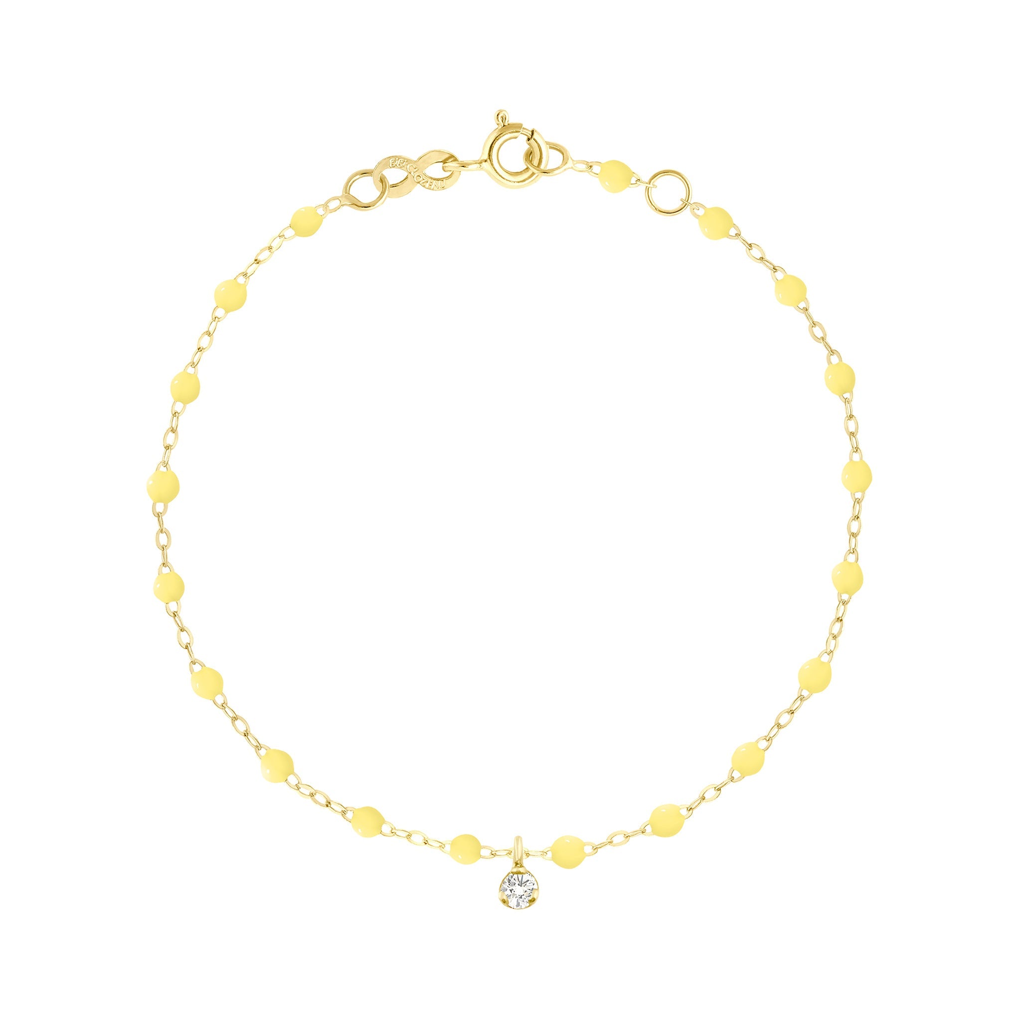 Bracelet mimosa Gigi Suprême, or jaune, 1 diamant, 17 cm gigi suprême Référence :  b3gs001j6417di -1