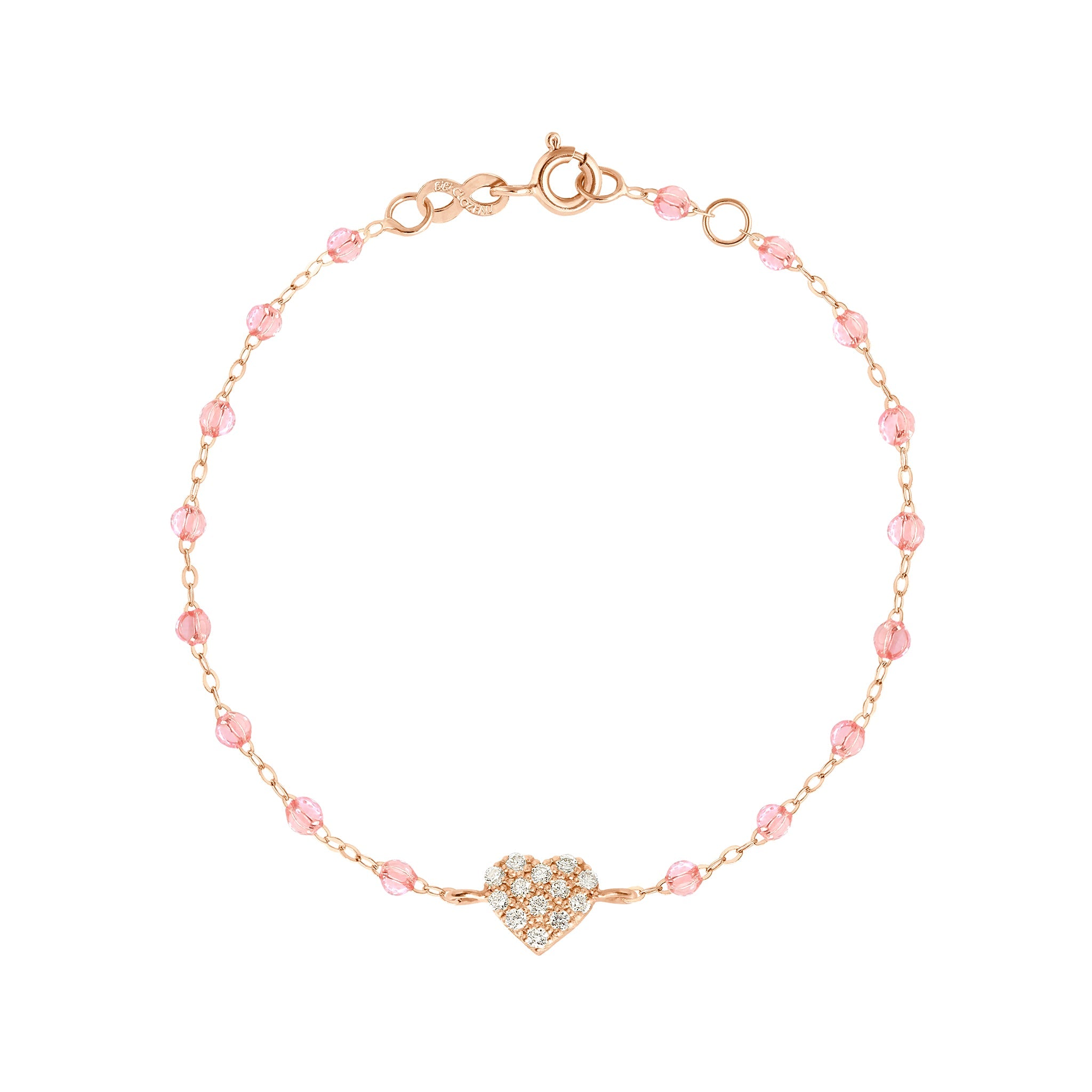 Bracelet rosée In Love, diamants, or rose, 17 cm in love Référence :  b3il001r5317di -1