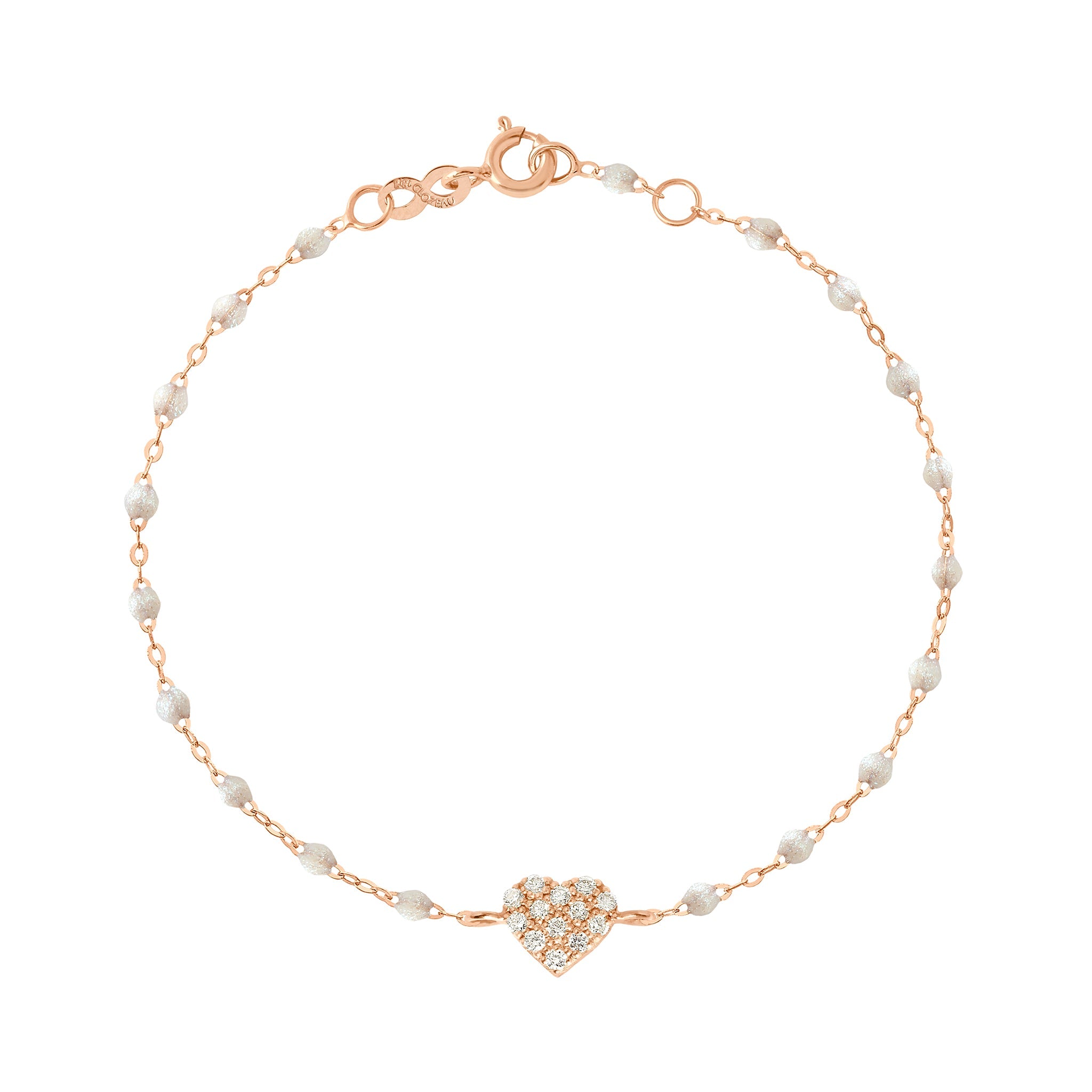 Bracelet opale In Love, diamants, or rose, 17 cm in love Référence :  b3il001r6117di -1