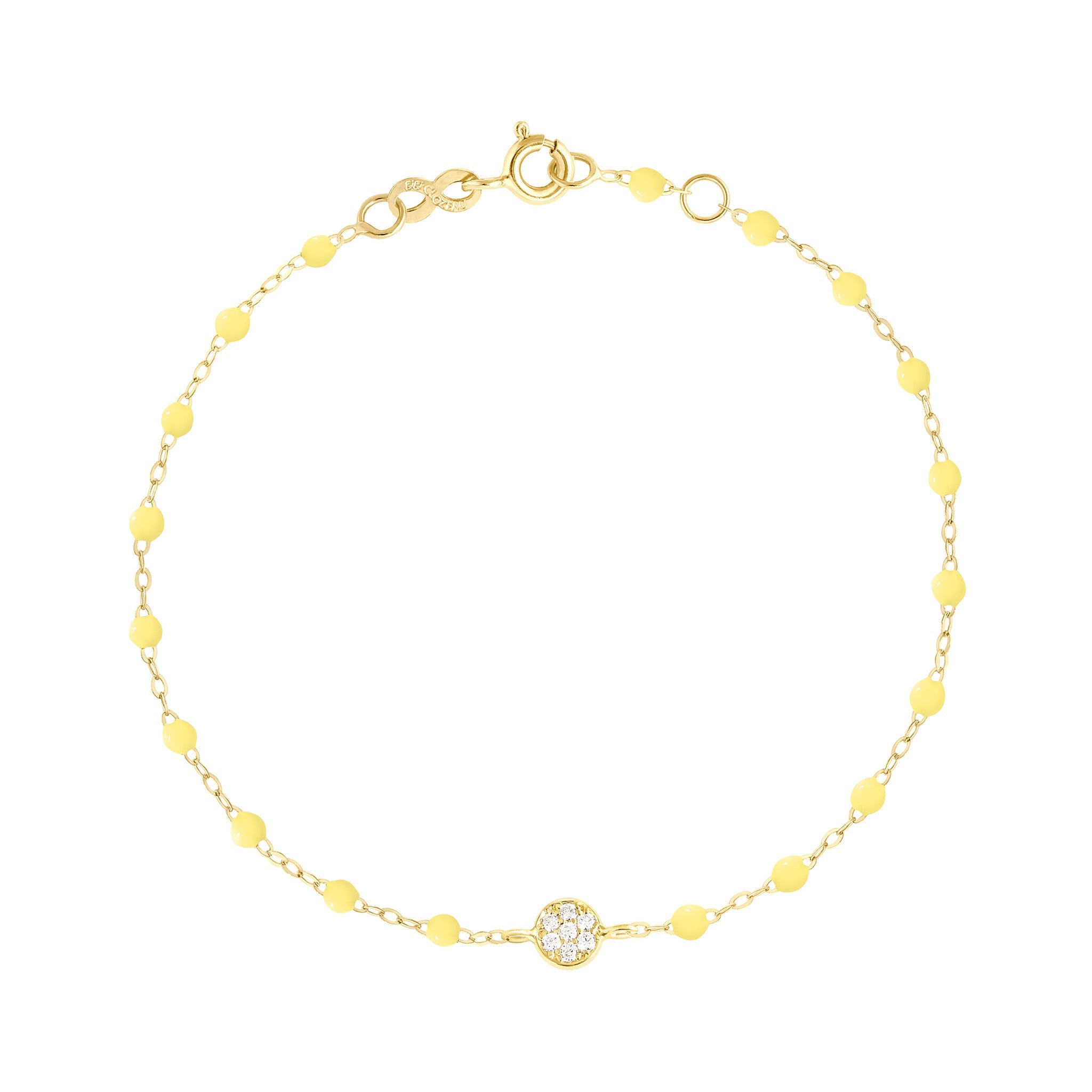 Bracelet mimosa Puce, Diamants, or jaune, 17 cm pirate Référence :  b3pu002j6417di -1