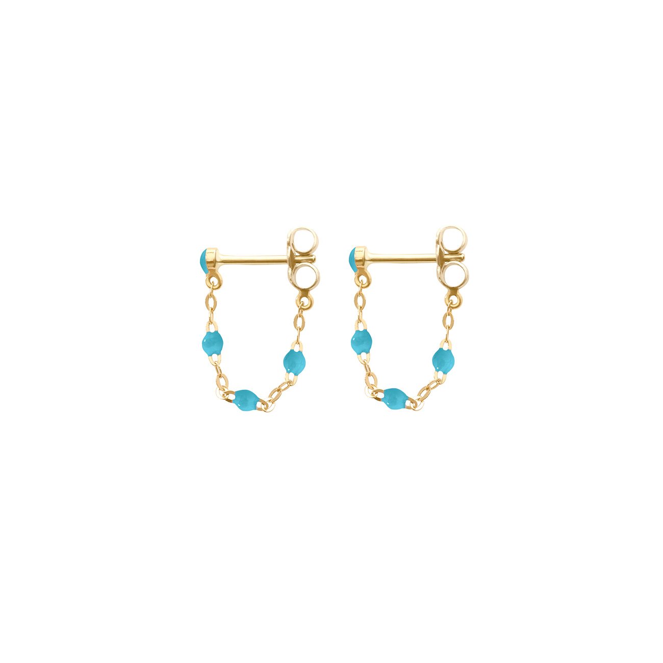 Boucles d'oreilles turquoise Classique Gigi, or jaune classique gigi Référence :  b4gi001j34xxxx -1