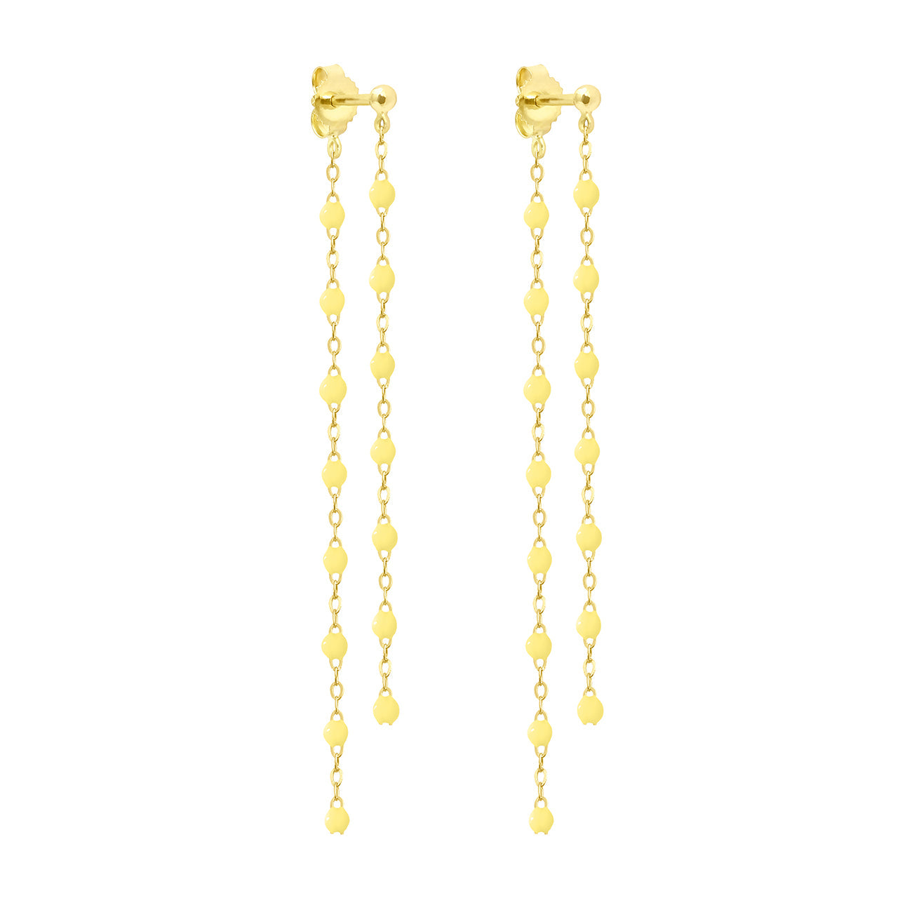 Boucles d'oreilles Dansantes Classique Gigi mimosa, or jaune classique gigi Référence :  b4gi003j64xxxx -1