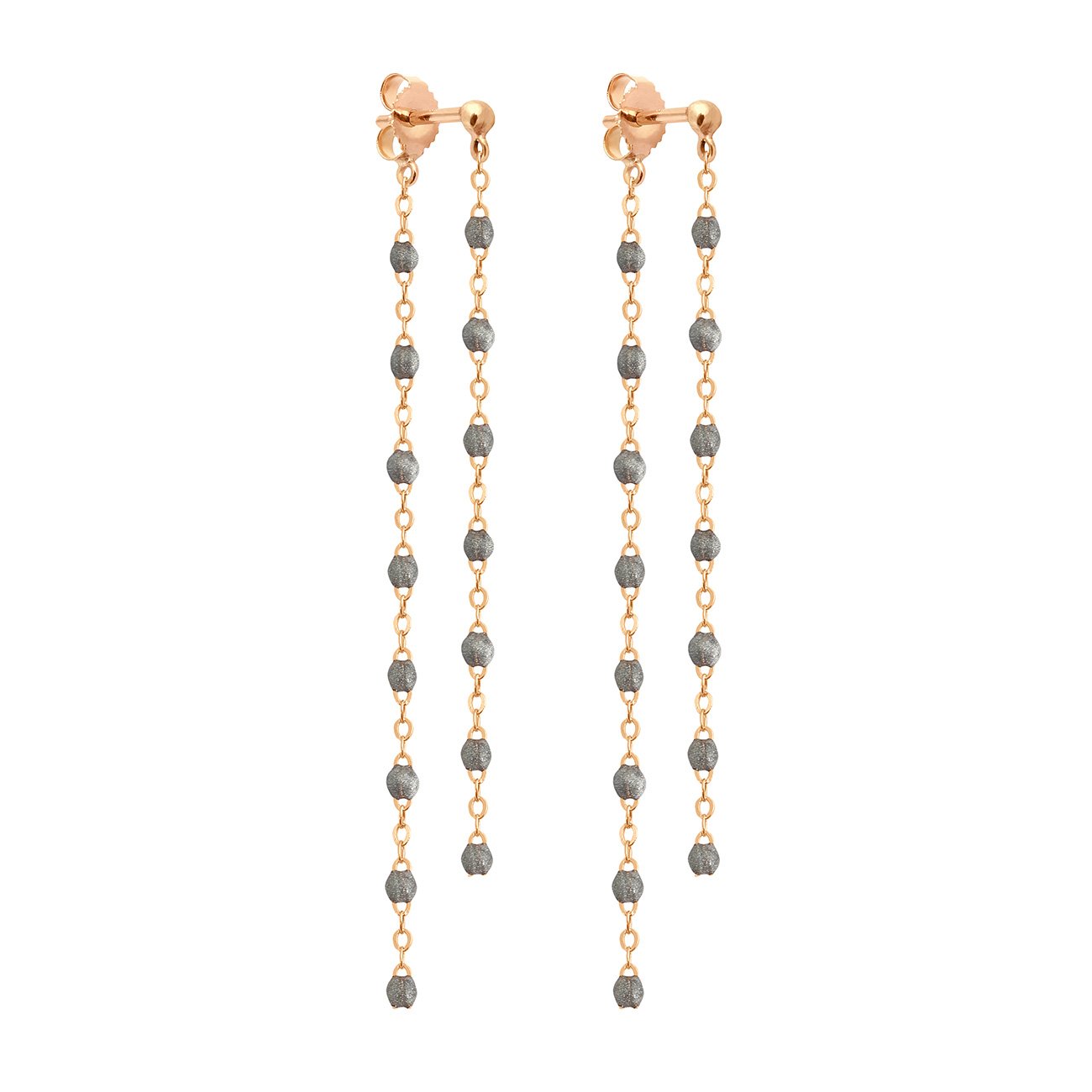 Boucles d'oreilles Dansantes Classique Gigi argent, or rose