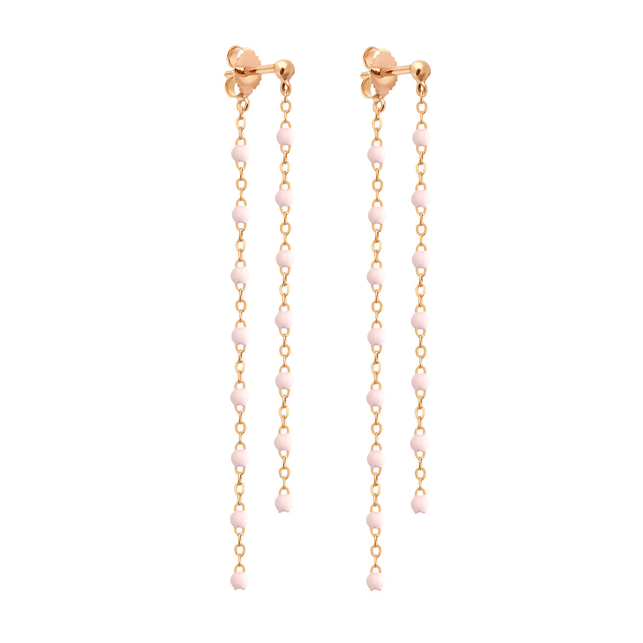 Boucles d'oreilles Dansantes Classique Gigi rose bébé, or rose classique gigi Référence :  b4gi003r28xxxx -1