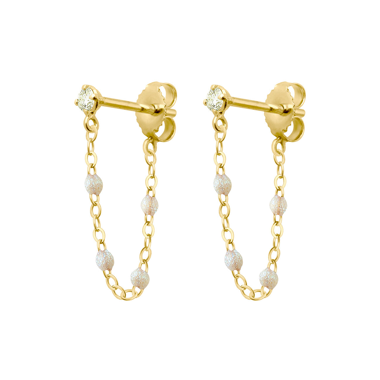 Boucles d'oreilles opale Gigi Suprême, or jaune, diamants gigi suprême Référence :  b4gs001j61xxdi -1