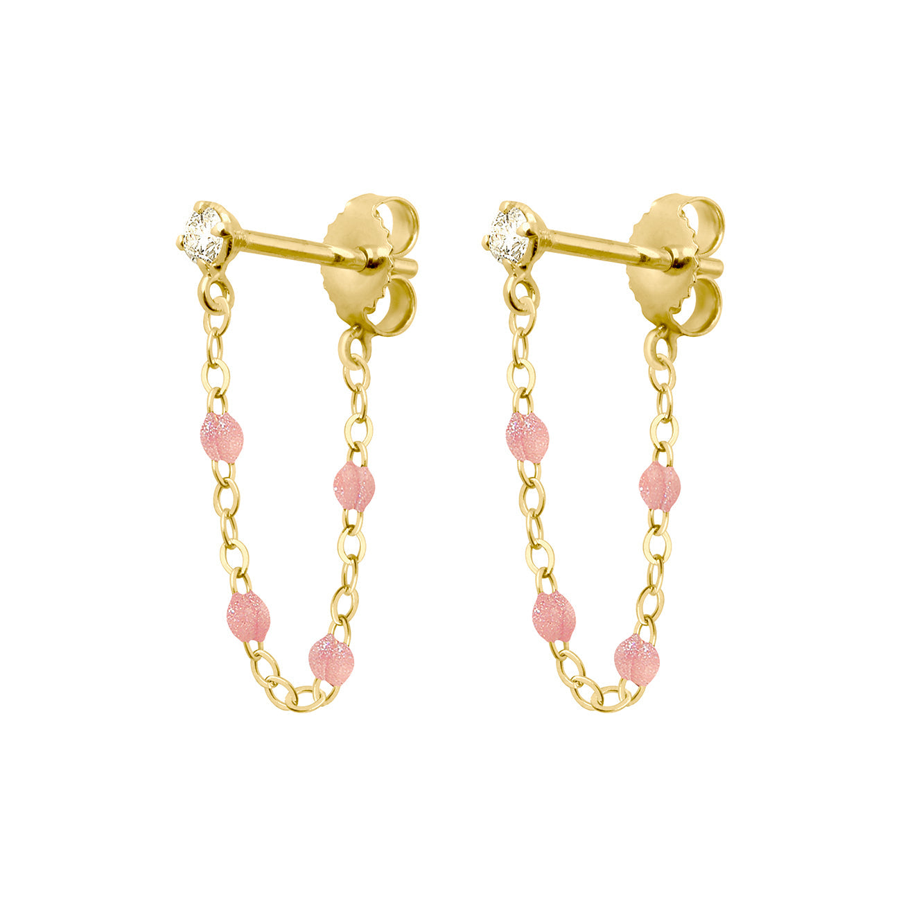 Boucles d'oreilles blush Gigi Suprême, or jaune, diamants gigi suprême Référence :  b4gs001j63xxdi -1