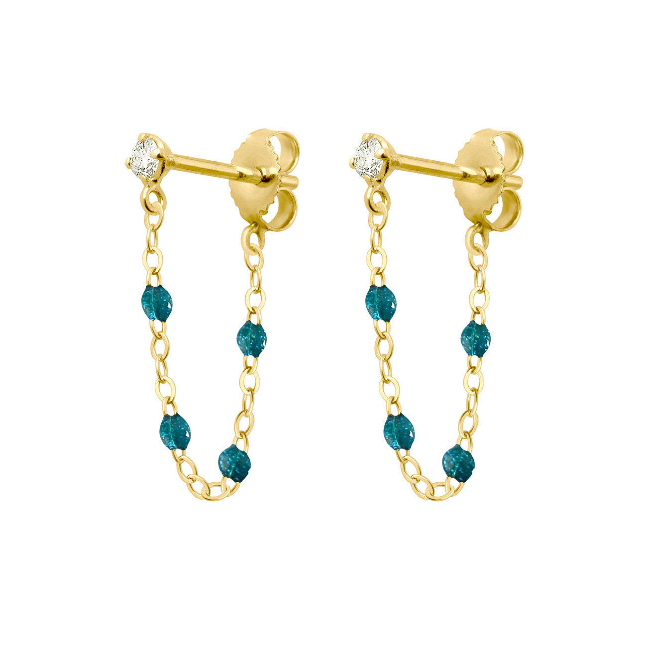 Boucles d'oreilles jungle Gigi Suprême, or jaune, diamants gigi suprême Référence :  b4gs001j65xxdi -1