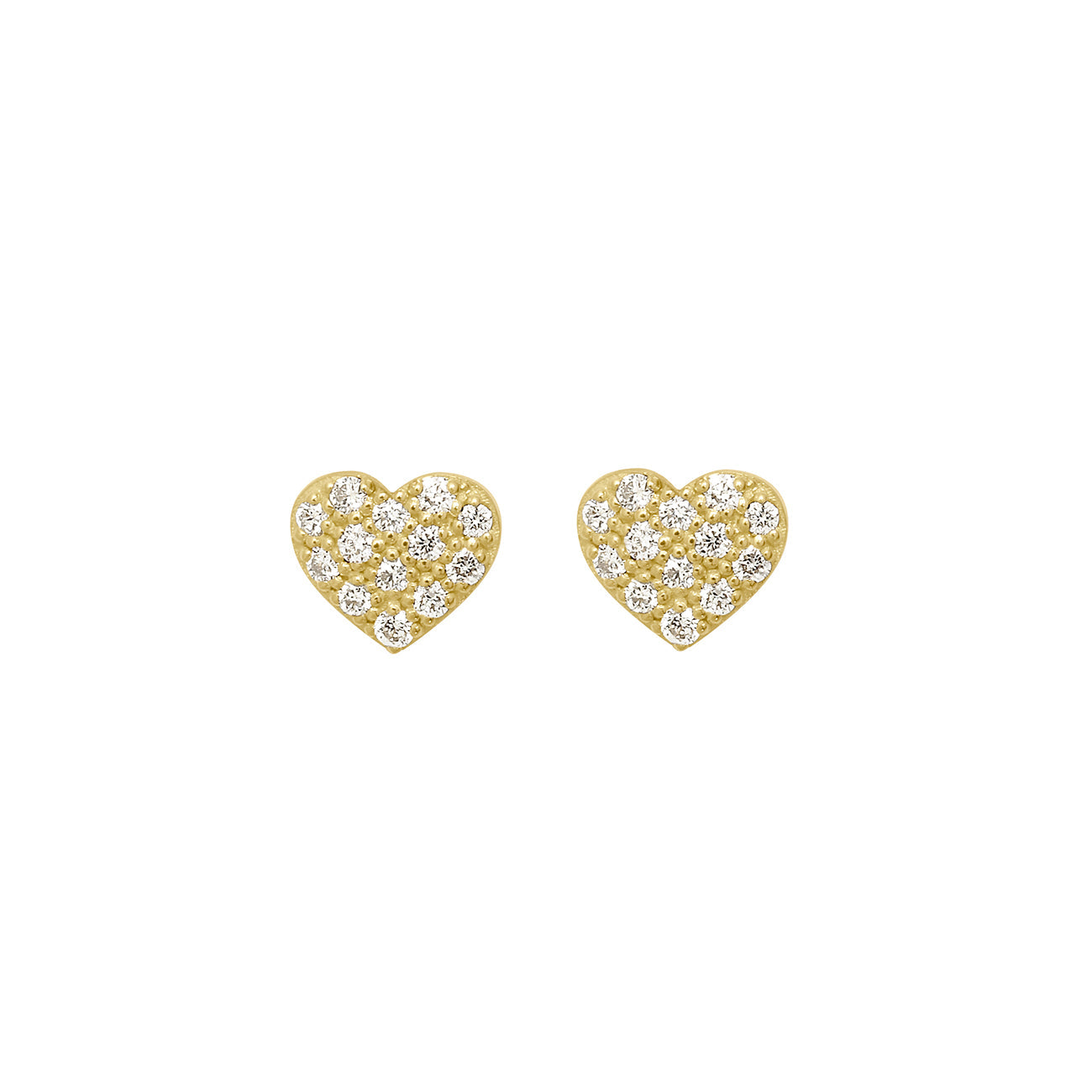 Boucles d'oreilles In Love, diamants, or jaune