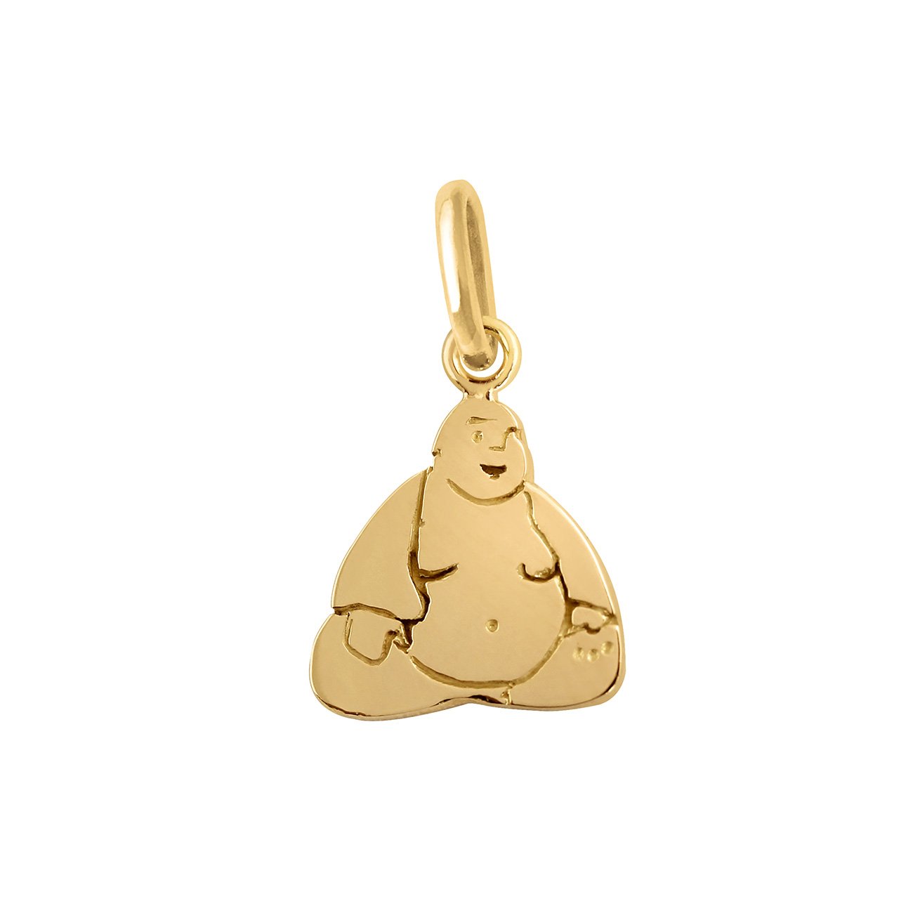 Pendentif Bouddha, or jaune