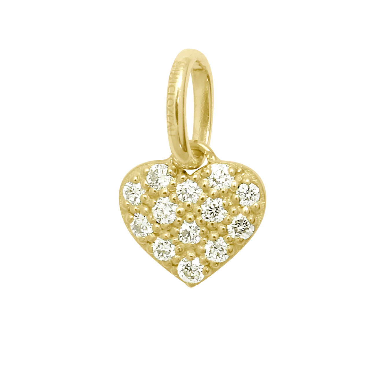 Pendentif In Love, diamants, or jaune