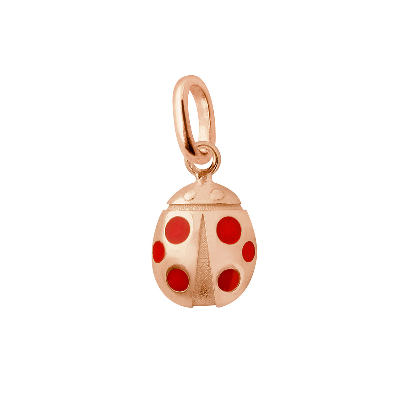 Pendentif coquelicot Ladybug, or rose