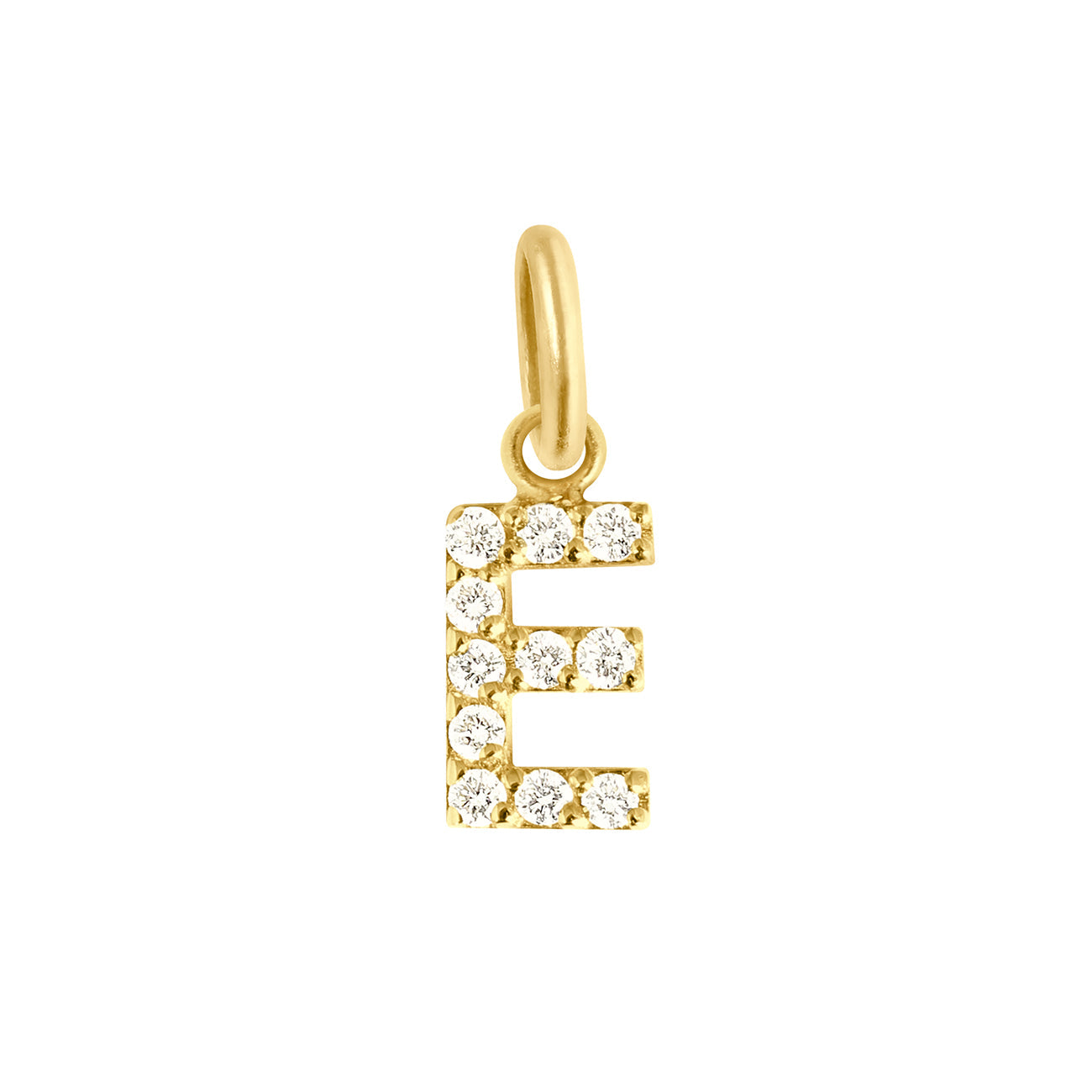 Pendentif Lucky Letter E, or jaune, diamants lucky letter Référence :  b5le00ej00xxdi -1