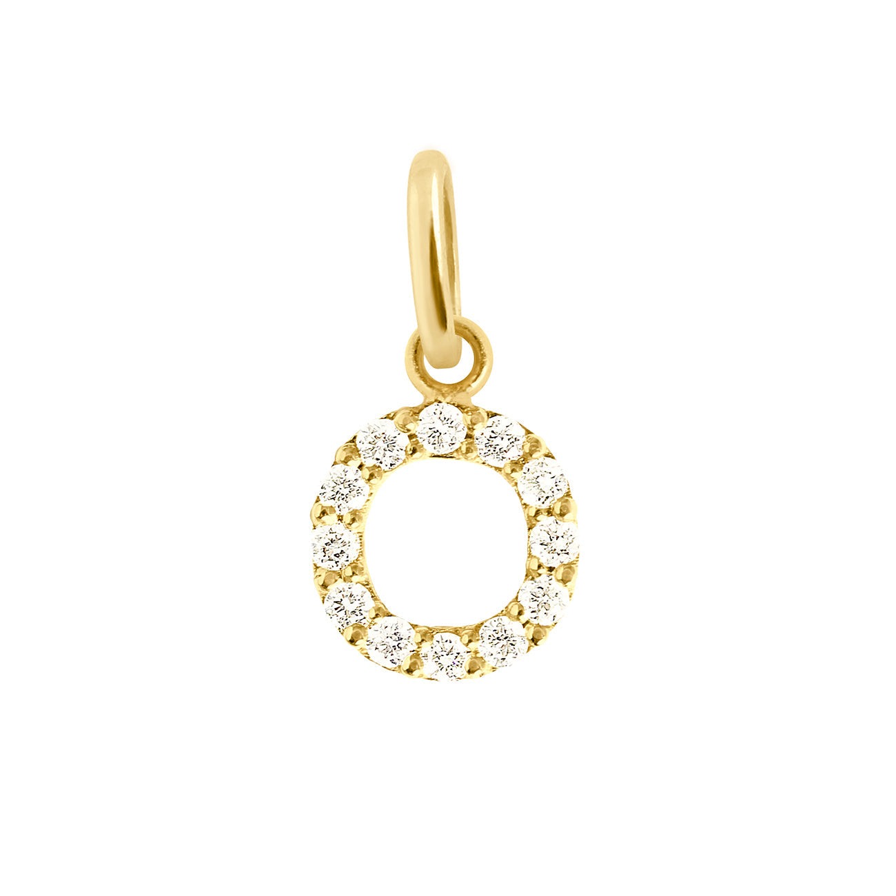 Pendentif Lucky Letter O, or jaune, diamants lucky letter Référence :  b5le00oj00xxdi -1