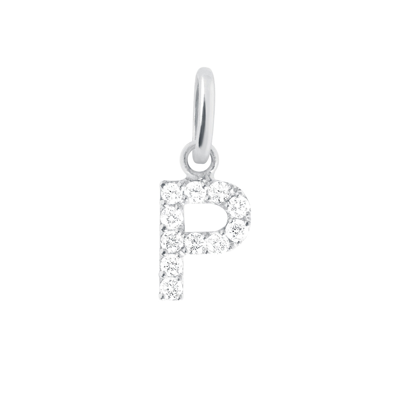 Pendentif Lucky Letter P, or blanc, diamants lucky letter Référence :  b5le00pg00xxdi -1