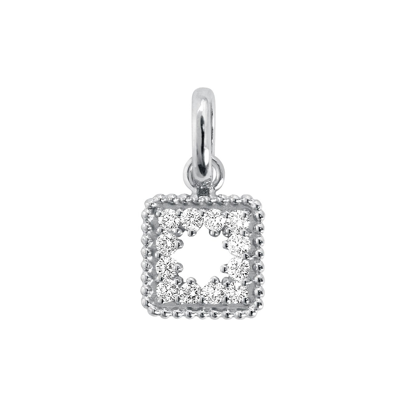 Pendentif Trésor, diamants, or blanc