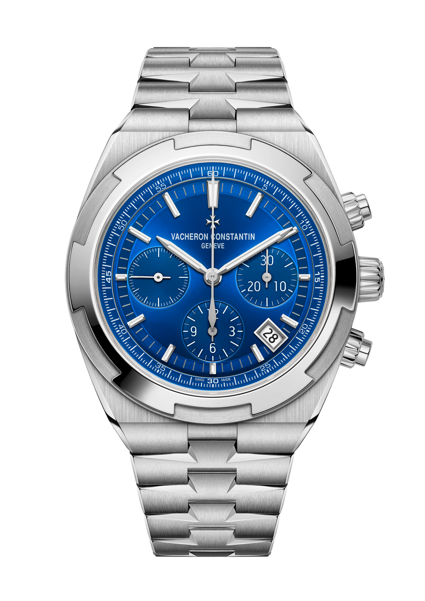 Overseas chronographe acier