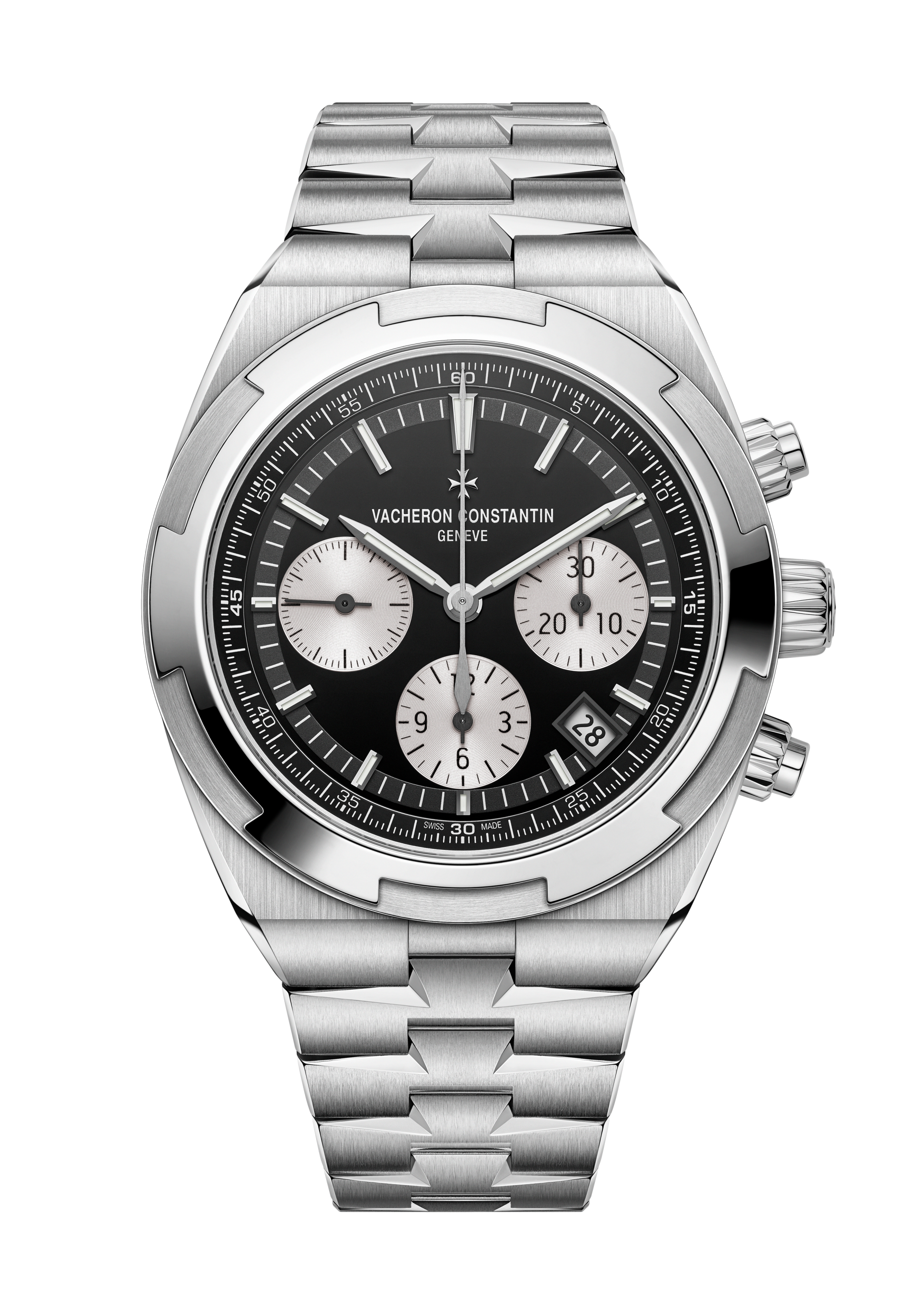 Overseas chronographe acier