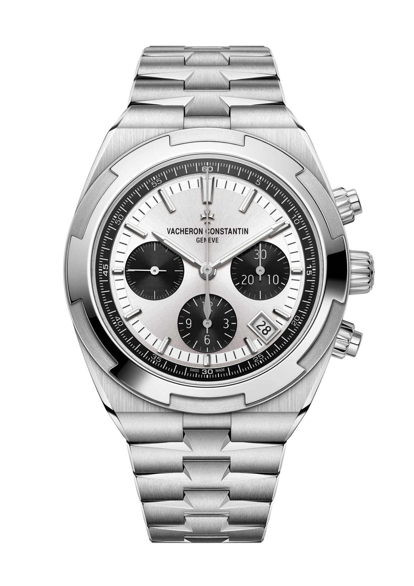 Overseas chronographe acier